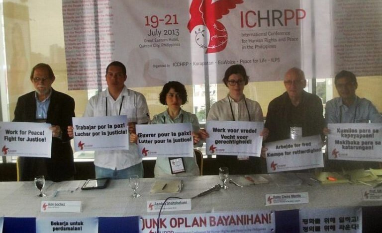 COMMUNIQUÉ: International Conference for Human Rights and Peace in the Philippines