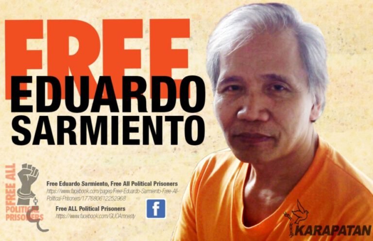 URGENT APPEAL: Release Eduardo Sarmiento NOW!