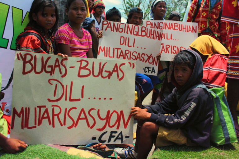 Military occupies community school in Compostela Valley province