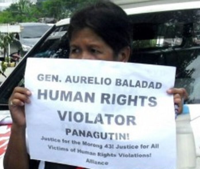 Gen. Baladad: Human rights violator