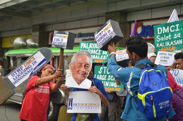 Green groups storm DMCI, demand closure of its Zambales nickel mine