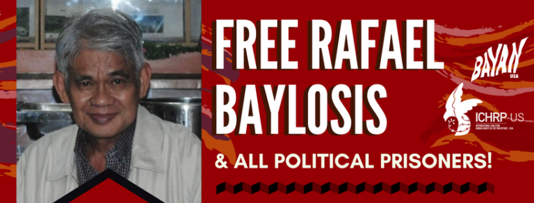 Demand freedom for Rafael Baylosis, all political prisoners!