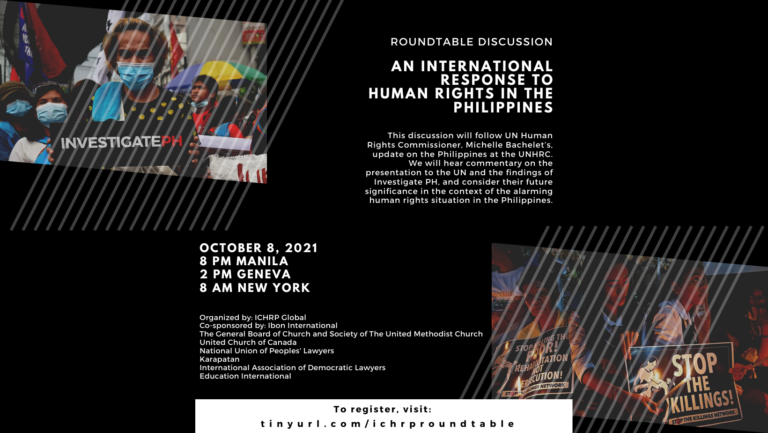 Roundtable Discussion: An International Response to Human Rights in the Philippines