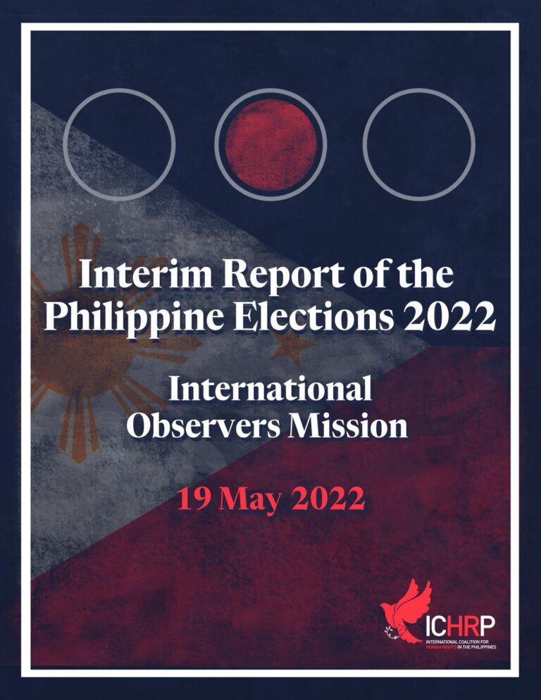 Interim Report of the Philippine Election 2022 International Observers Mission