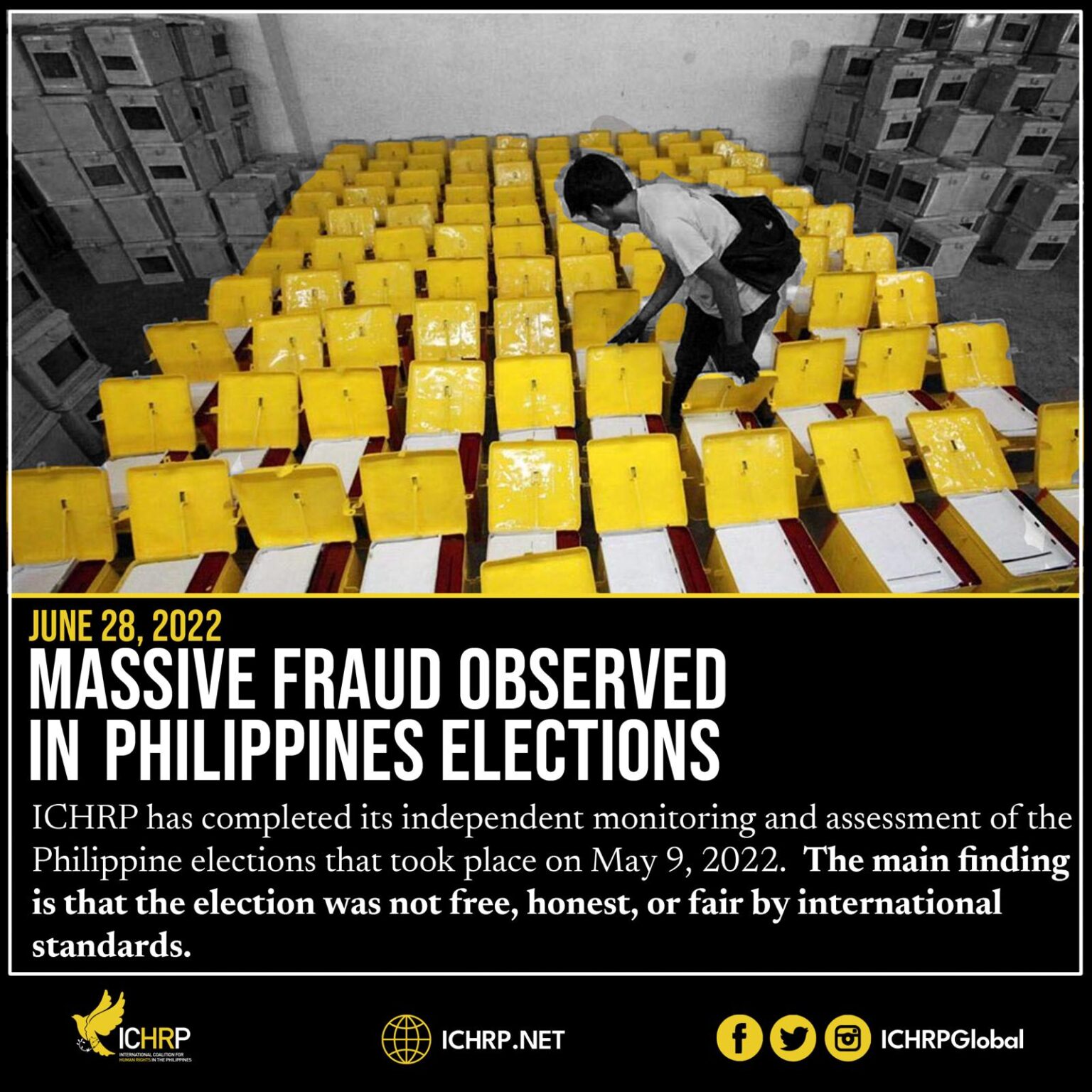 Massive Fraud Observed in Philippine Elections International