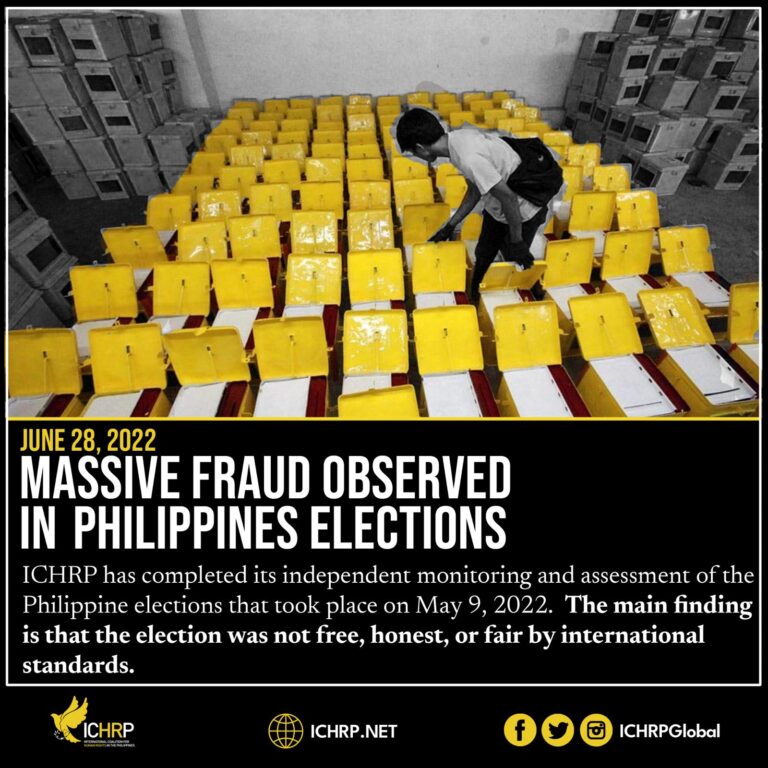 Massive Fraud Observed in Philippine Elections