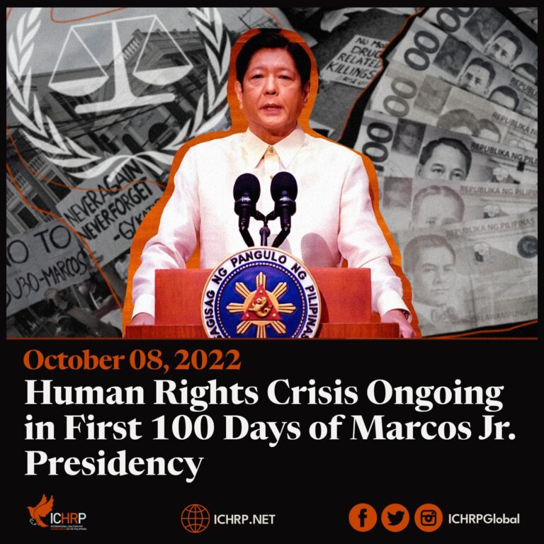 Human Rights Crisis Ongoing in First 100 Days of Marcos Jr Presidency