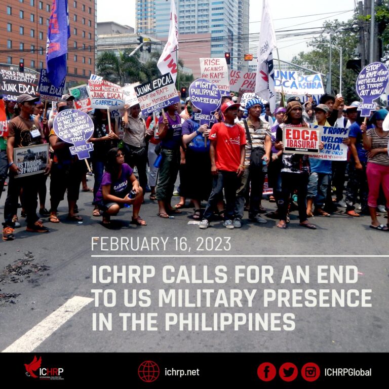 ICHRP Calls for an End to US Military Presence in the Philippines