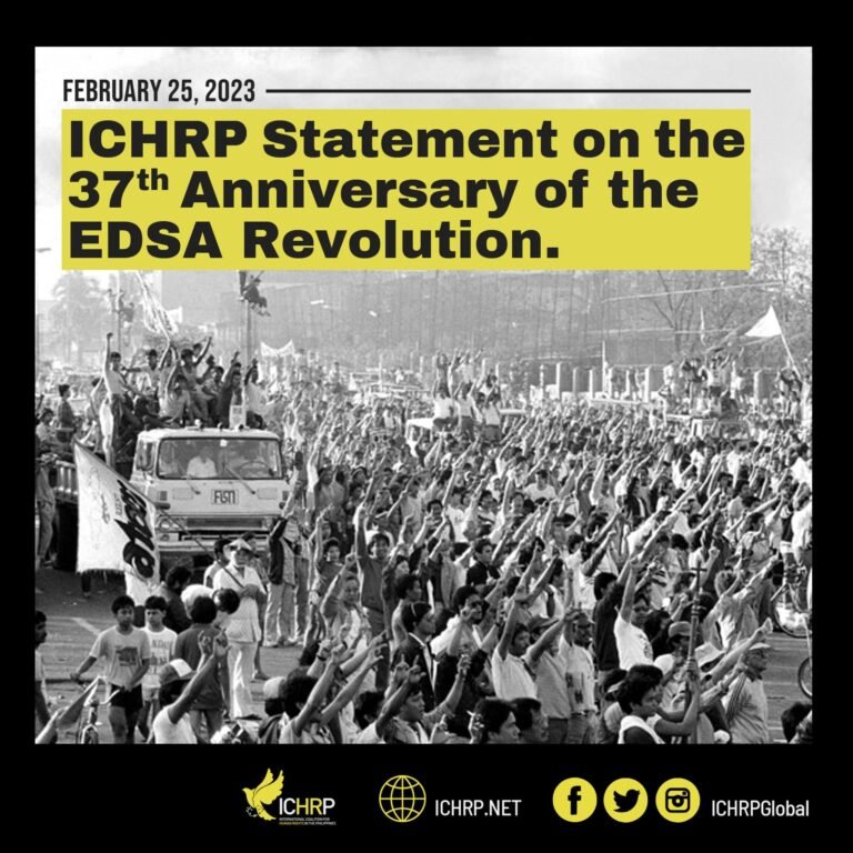 ICHRP Statement on the 37th Anniversary of the EDSA Revolution