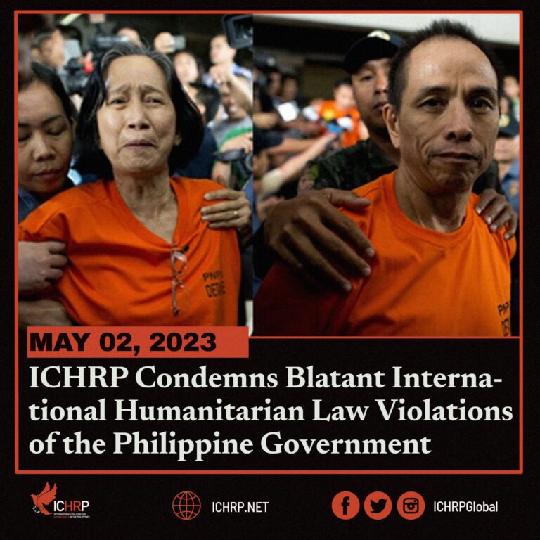 ICHRP Condemns Blatant International Humanitarian Law Violations of the Philippine Government