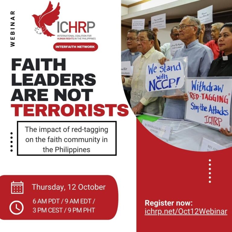 Register now for <em>Faith Leaders Are Not Terrorists: The Impact of Red-tagging on the Faith Community in the Philippines</em>