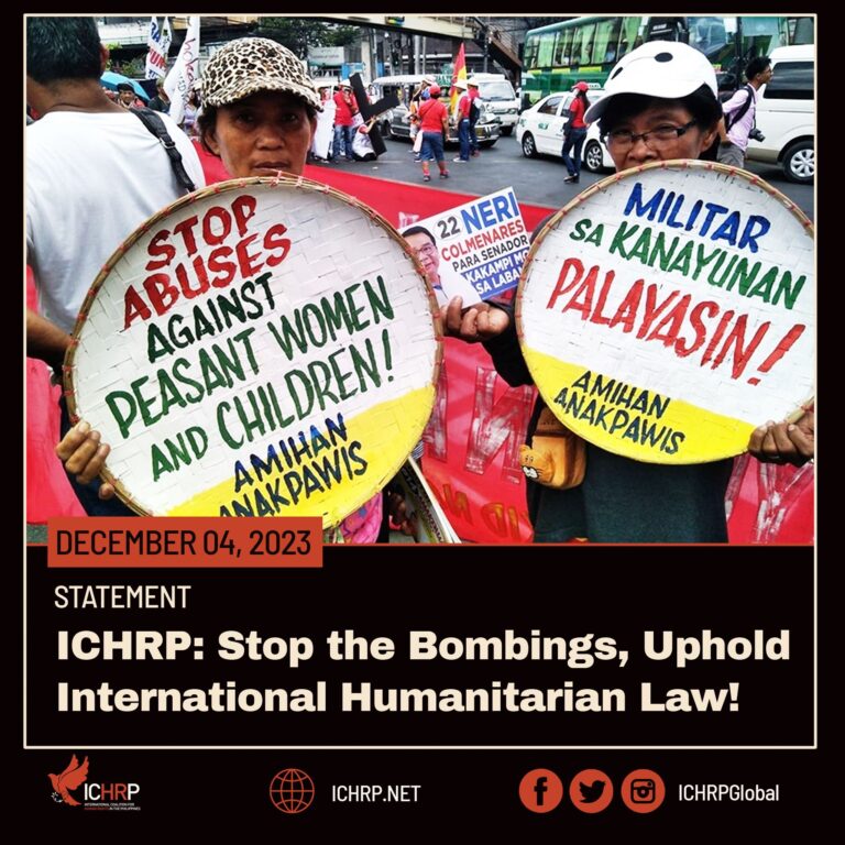 ICHRP: Stop the Bombings, Uphold International Humanitarian Law!