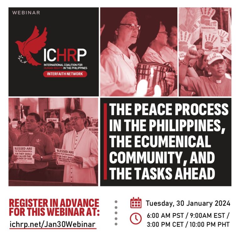 Webinar: The Peace Process in the Philippines, The Ecumenical Community, and the Tasks Ahead