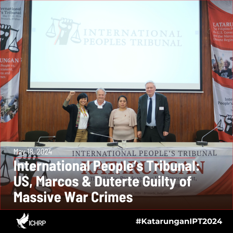 International People’s Tribunal: US, Marcos & Duterte Guilty of Massive War Crimes