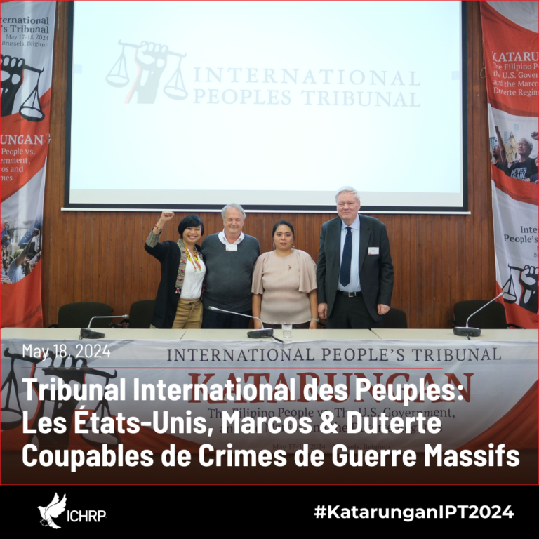 Tribunal International Des Peuples: Les États-unis, Marcos Et Duterte Coupables De Crimes De Guerre Massifs