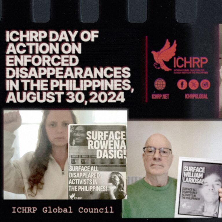 ICHRP members and allies around the world join day of action on enforced disappearances