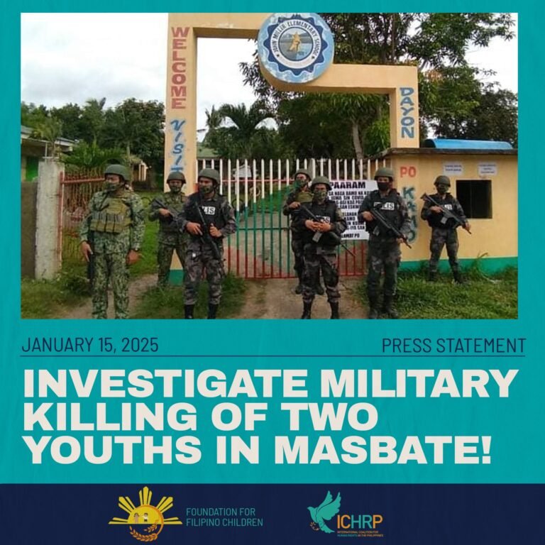 Investigate military killing of two youths in Masbate!