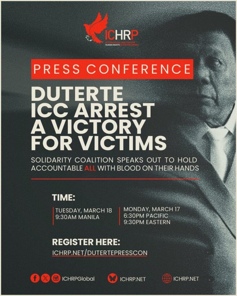Register now: Press conference on Duterte arrest by ICC
