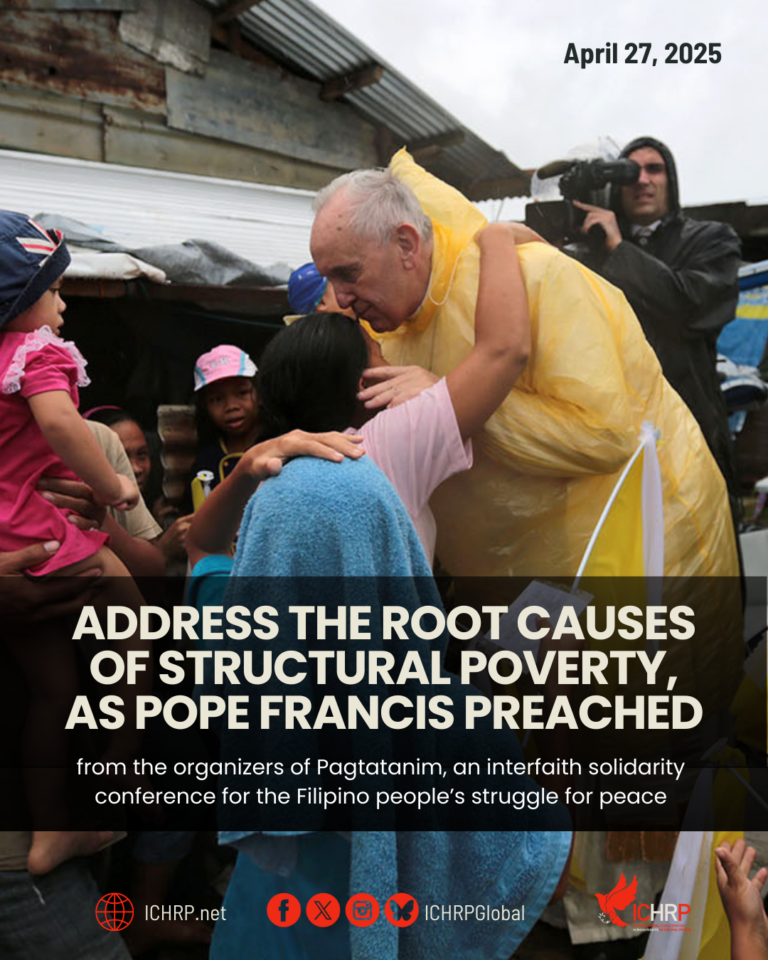 Address the root causes of structural poverty, as Pope Francis preached