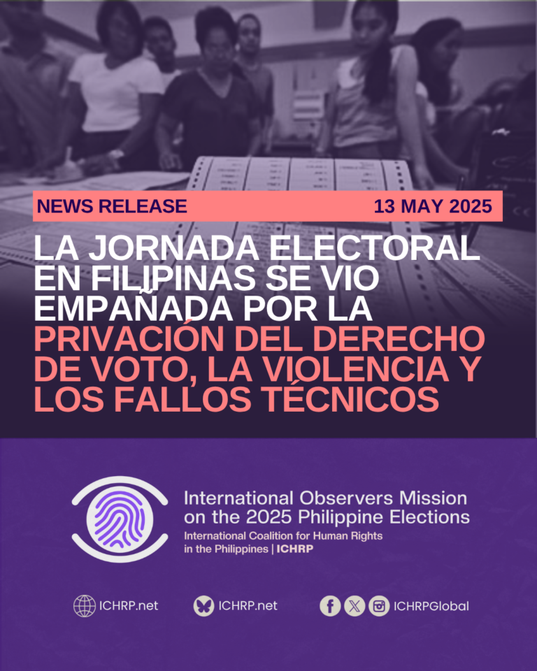 La jornada electoral en Filipinas se vio empañada por la privación del derecho de voto, la violencia y los fallos técnicos