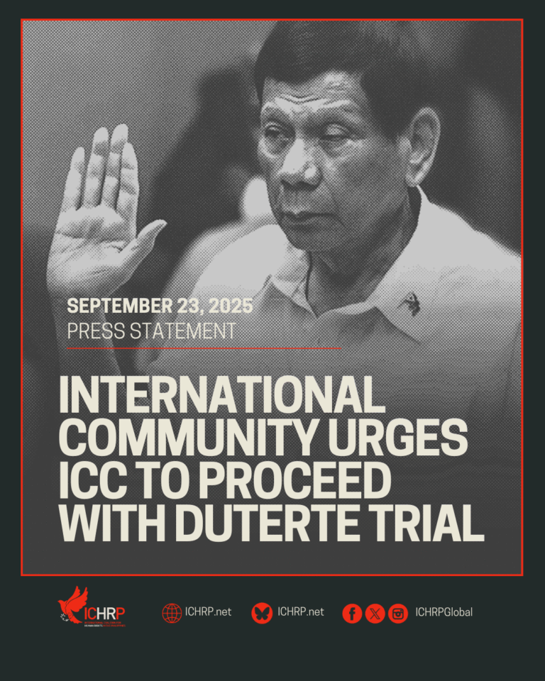 International community urges ICC to proceed with Duterte trial