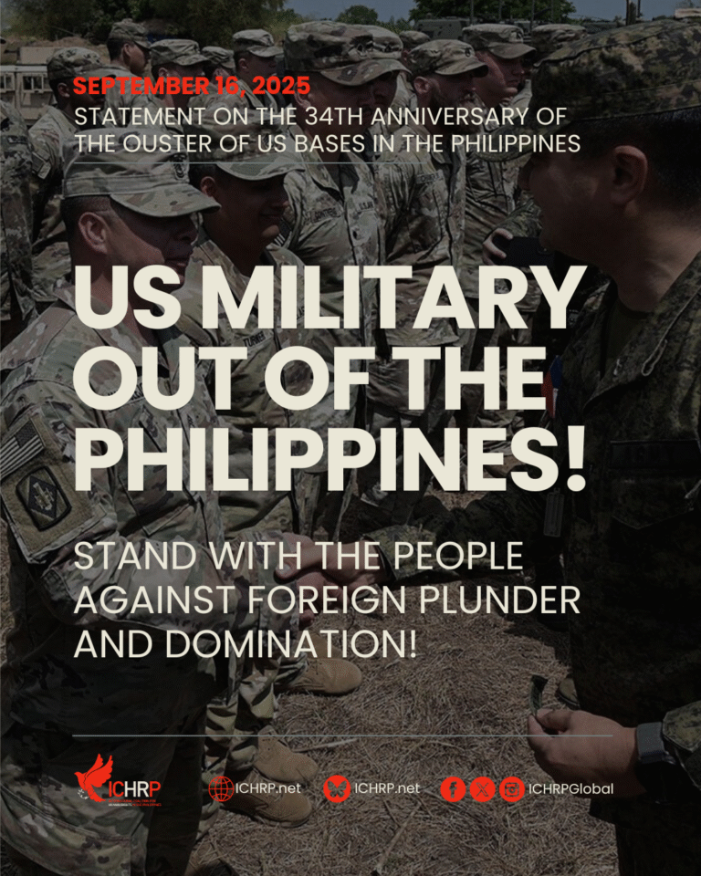 US Military Out of the Philippines! Stand with the People Against Foreign Plunder and Domination!
