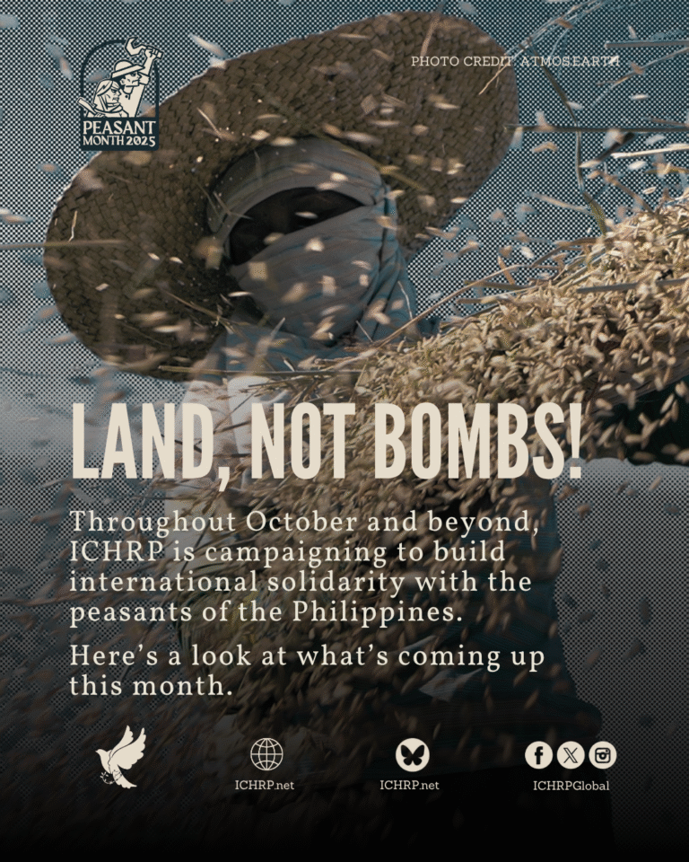 Land, not bombs! An overview of ICHRP’s peasant support month