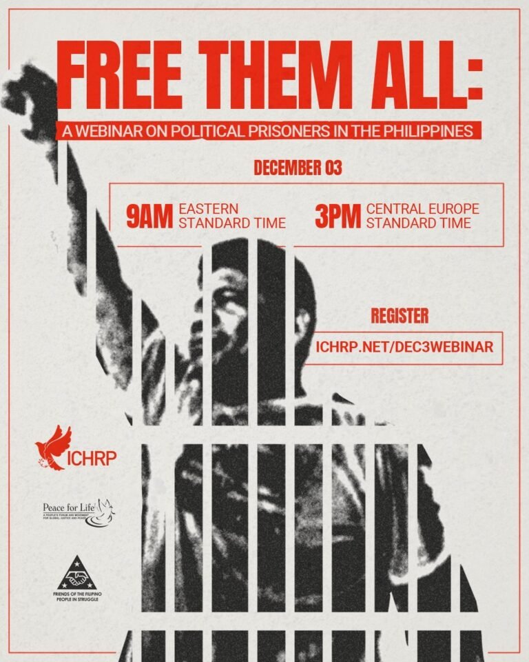Free Them All: A Webinar on Political Prisoners in the Philippines
