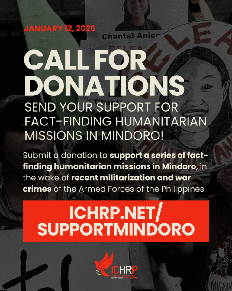 Call for donations: send your support for fact-finding humanitarian missions in Mindoro!
