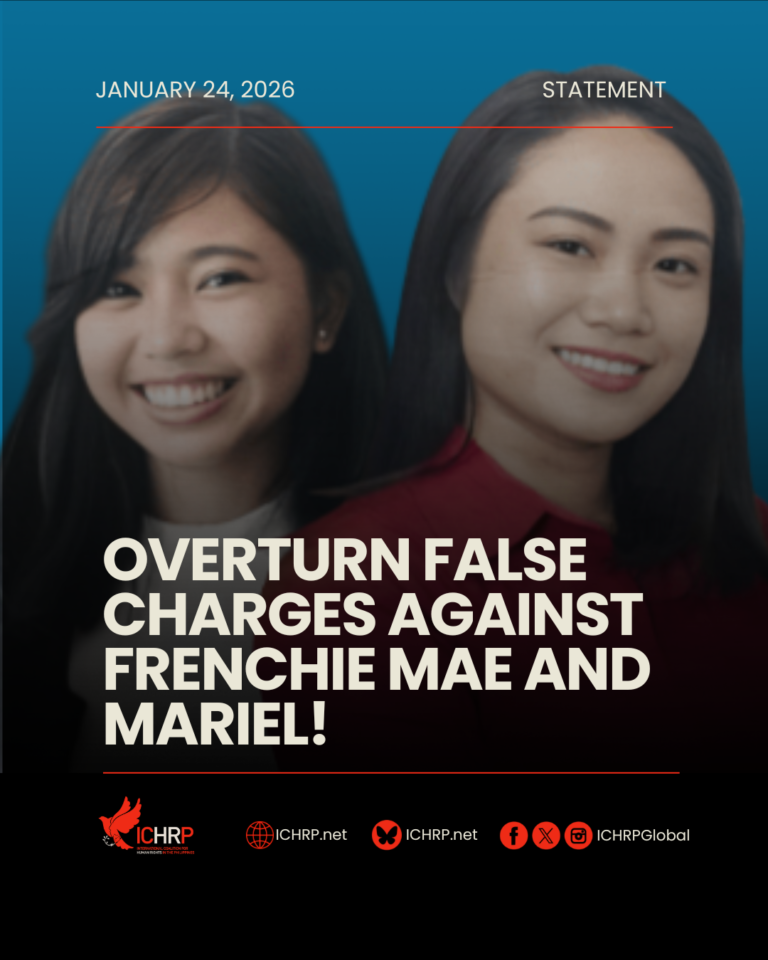 Conviction of Frenchie Mae Cumpio and Mariel Domequil on financing of terrorism must be overturned – global human rights group