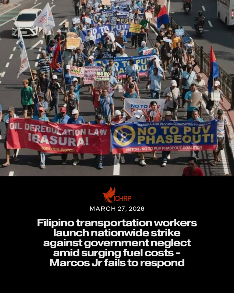 Filipino transportation workers launch nationwide strike against Government neglect amid surging fuel costs – Marcos Jr fails to respond