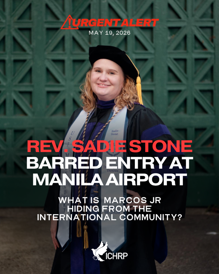 Reverend Sadie Stone Barred Entry at Manila Airport