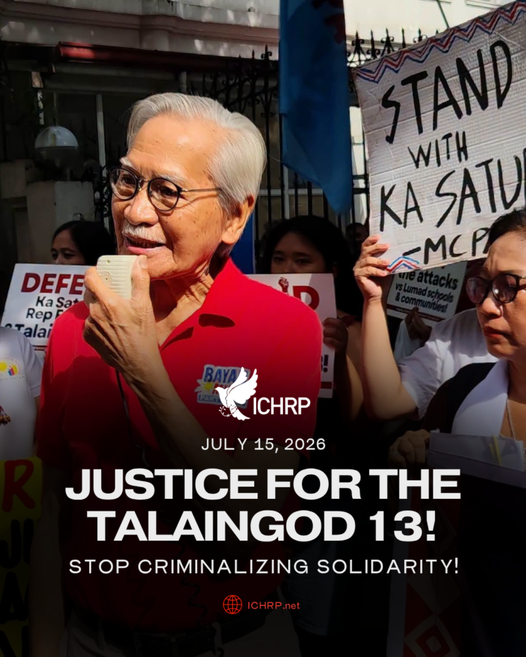 Justice for the Talingod 13! Stop criminalizing solidarity!