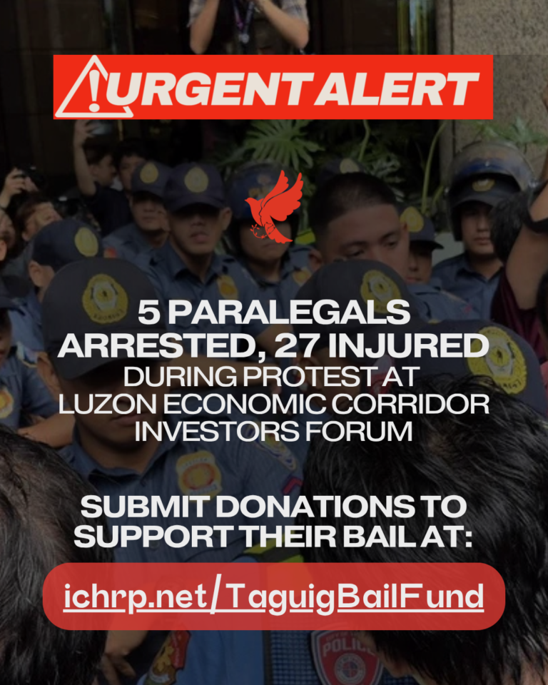 Five Paralegals Arrested, 27 Injured during Protest at Luzon Economic Corridor Investors Forum