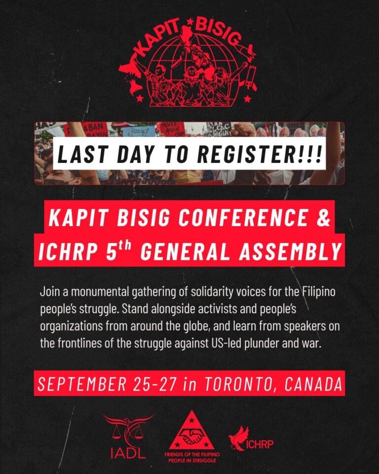 Last day to register for Kapit Bisig!